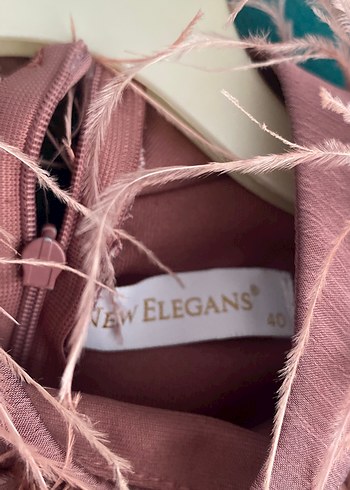 Bej Vintage Uzun Abiye Elbise - Görsel 2