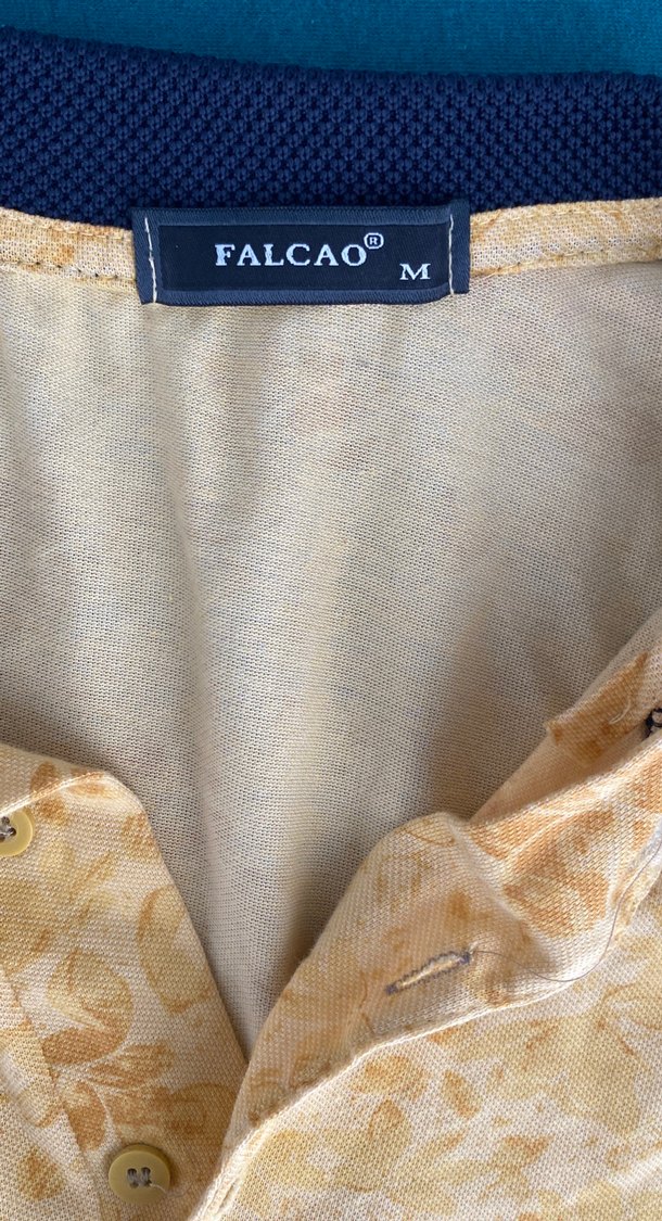 Sarı Desenli Erkek Tişört - Görsel 3