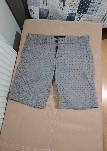 Lufian Gri Desenli Erkek Sort Lufian Marka 48 Beden