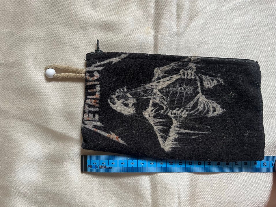 Fermuarlı Metallica Baskılı Cüzdan/Çanta - Görsel 2