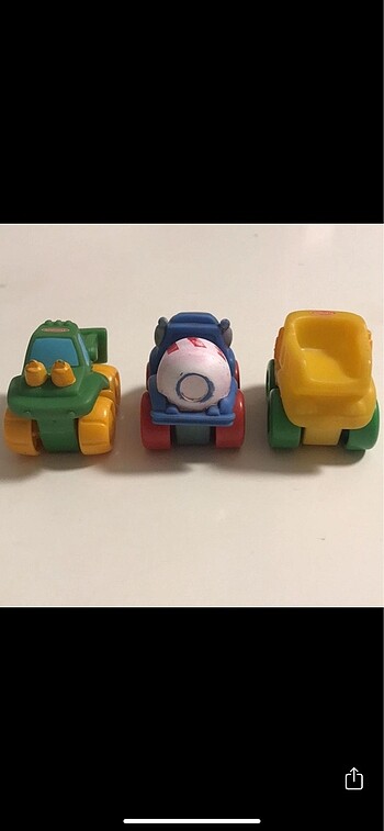  Playskool inşaat arabaları