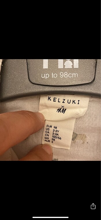 H&M H&M 2-3 yaş hayvan figürlü gömlek