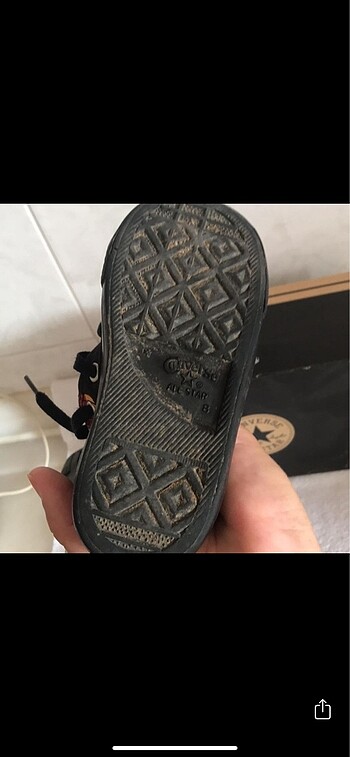 24 Beden siyah Renk Converse 24 numara