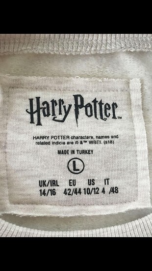 diğer Beden Harry Potter Gryffindor Sweatshirt 46 Beden