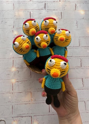 Amigurumi Kral şakir örgü Peluş Oyuncak