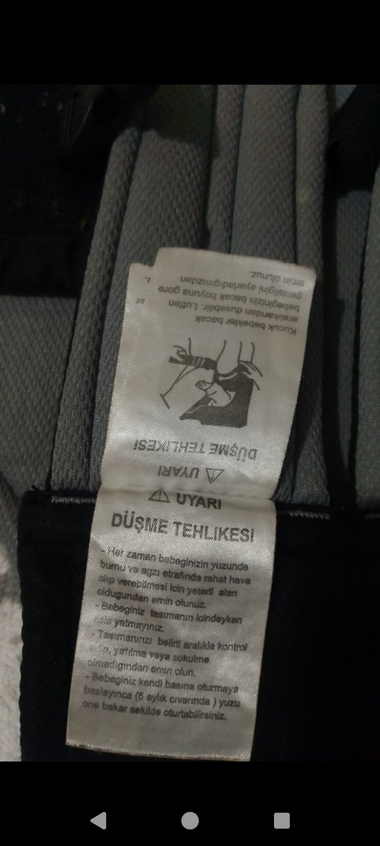 Gri Bebek Taşıyıcı Kanguru - Görsel 3