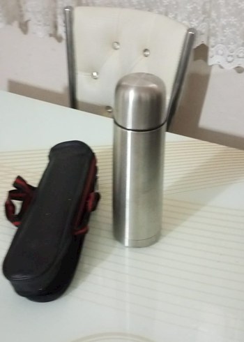 Gri Termos ve Taşıma Kılıfı - Görsel 3