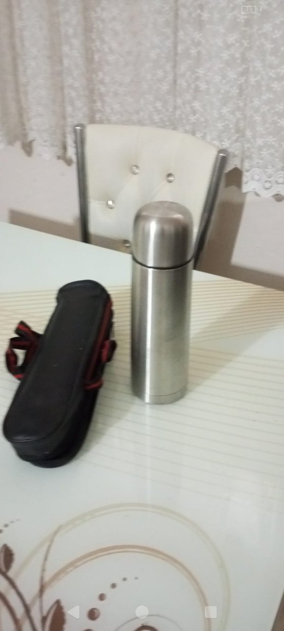 Gri Termos ve Taşıma Kılıfı - Görsel 3