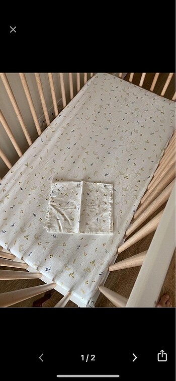 Zara Home bebek çarşaf ve yastık kılıfı