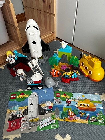 Lego duplo 10944 uzay mekiği ve 10910 denizaltı setleri