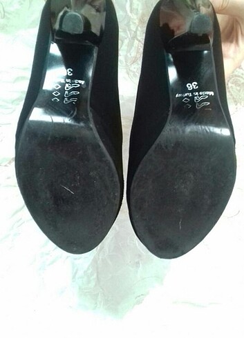 Topuklu süet ayakkabı  - Görsel 6