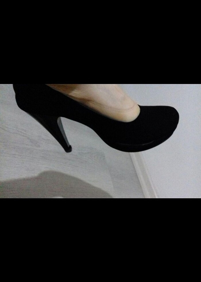 Topuklu süet ayakkabı  - Görsel 2