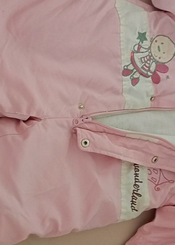 Pembe Fermuarlı Bebek Kız Tulumu - Görsel 3