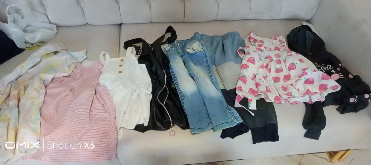 Uzun Kollu Pembe Çilek Desenli Bebek Kız Takımı - Görsel 2