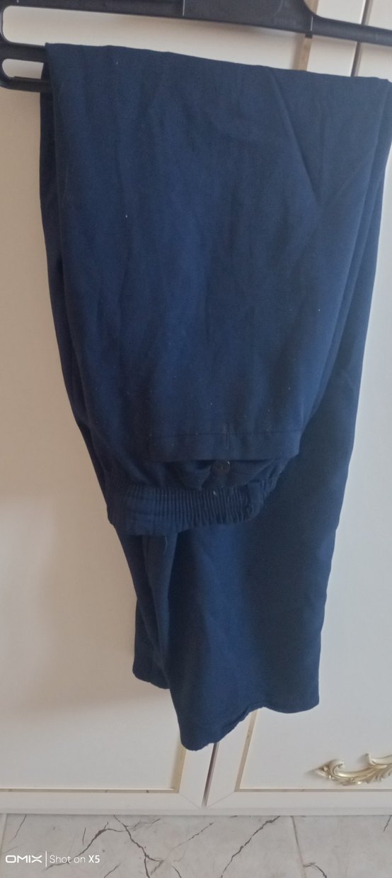 Lacivert erkek   Kemerli Pantolon - Görsel 3