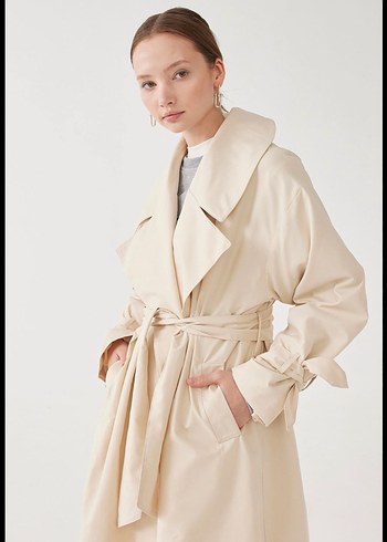 Geniş astarlı trençkot - Görsel 3