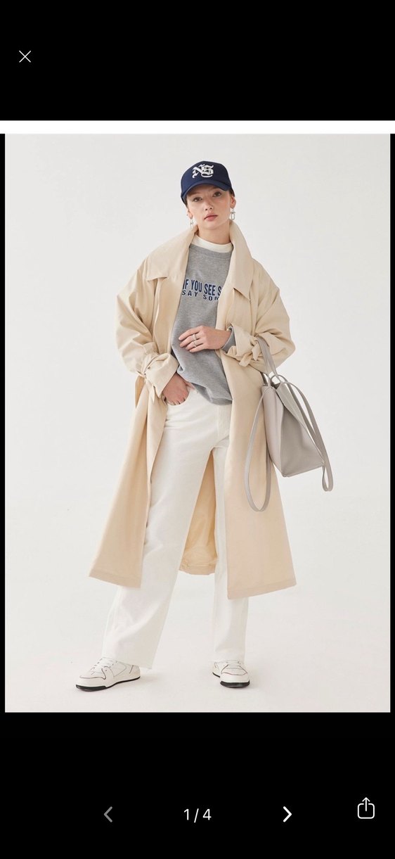 Geniş astarlı trençkot - Görsel 4