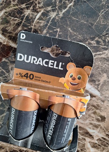 Duracell D Tipi Pil 2'li Paket  c tipi 2li 4 adet - Görsel 2