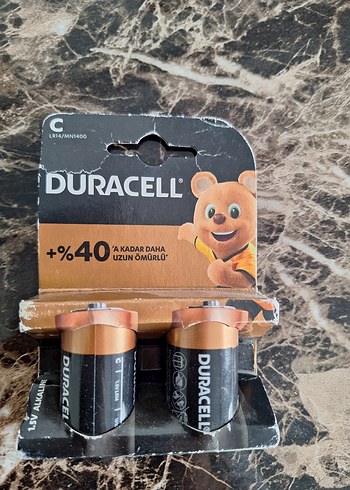 Duracell D Tipi Pil 2'li Paket  c tipi 2li 4 adet - Görsel 3