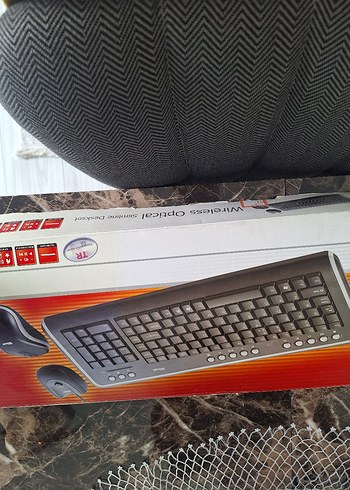 Gri Kablosuz Optik Klavye ve Mouse Seti - Görsel 2