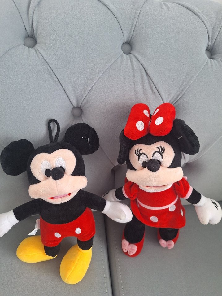 Renkli Mickey ve Minnie Peluş Oyuncaklar hiç kullanilmadi - Görsel 2