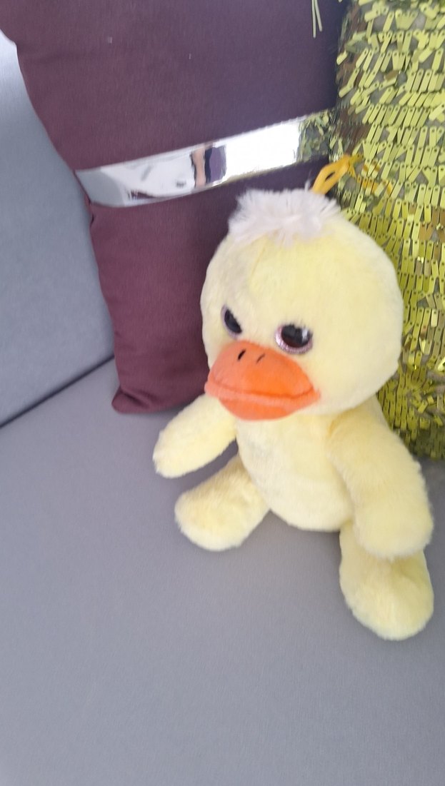 Sarı Peluş Ördek Oyuncak 30 cm - Görsel 2