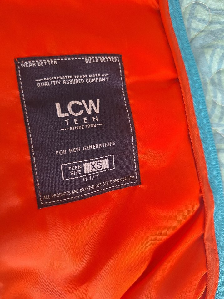 Mavi Kapüşonlu Erkek Çocuk Yelek lcw marka etiketli - Görsel 2