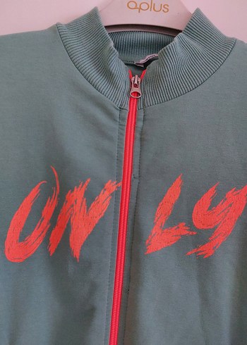 Zarif Yeşil Fermuarlı kız çocuk ceket - Görsel 3