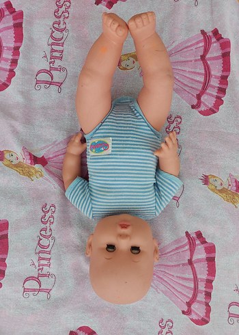 Mavi Çizgili Bebek Oyuncak - Görsel 2