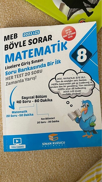 2023 LGS kitabı sadece 1 sayfası cözülmüş 250 TL toplu alırsanız