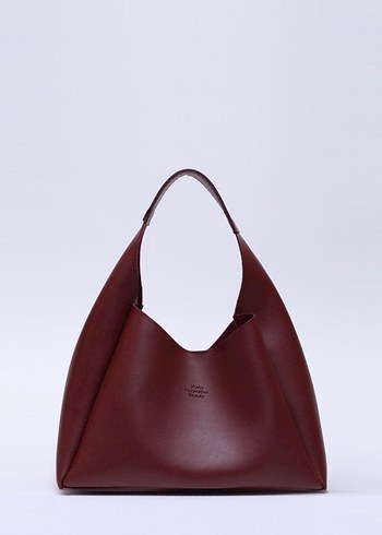 Beden Bordo Minimalist Deri Kadın Çanta