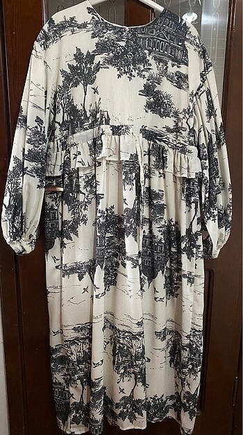 Vintage Desenli elbise