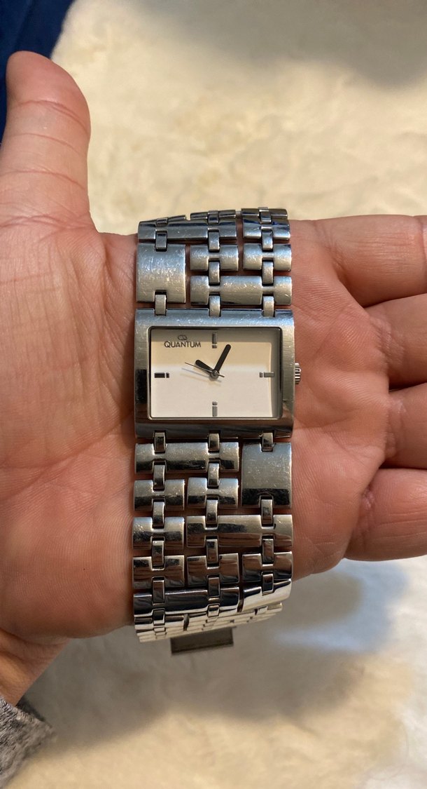 Quantum orj Gri Minimalist Kadın Saat - Görsel 5