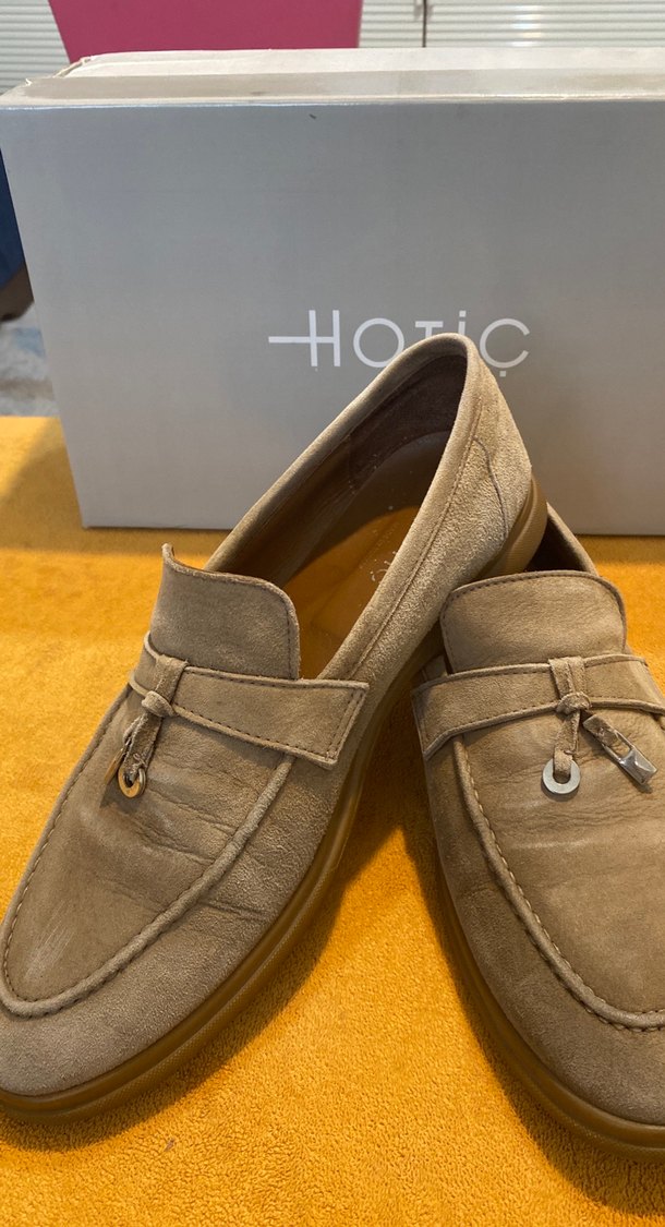 Bej erkek Süet Tokalı Loafer - Görsel 5