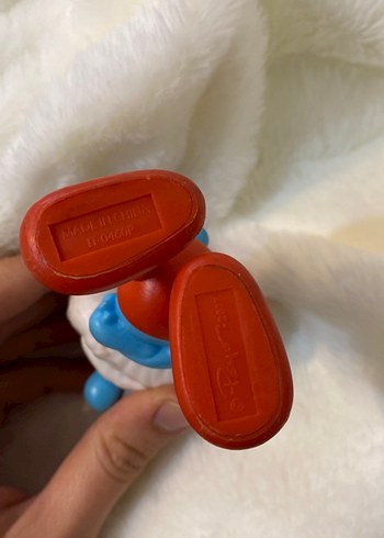 Renkli Mavi Şirin Figür Anahtarlık - Görsel 2