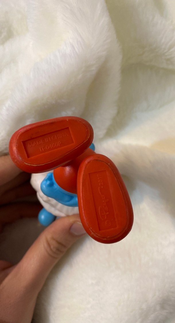 Renkli Mavi Şirin Figür Anahtarlık - Görsel 2