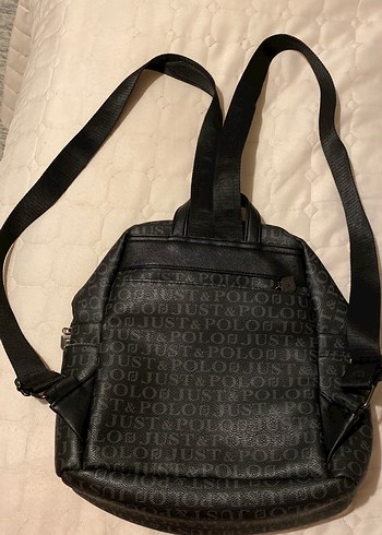 Just Polo Kadın Siyah Deri Sırt Çantası - Görsel 2