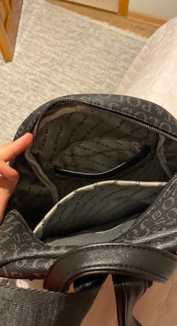 Just  Polo Kadın Siyah Deri Sırt Çantası - Görsel 3