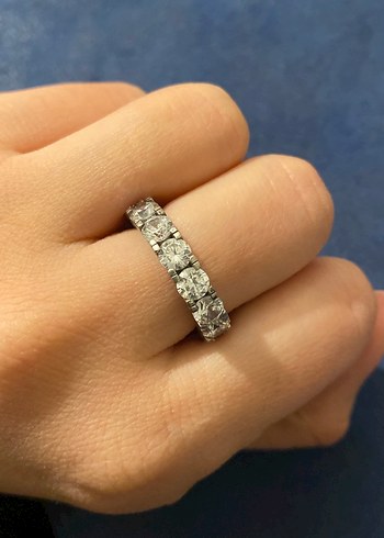 Swarovski taşlı gümüş yüzük - Görsel 3