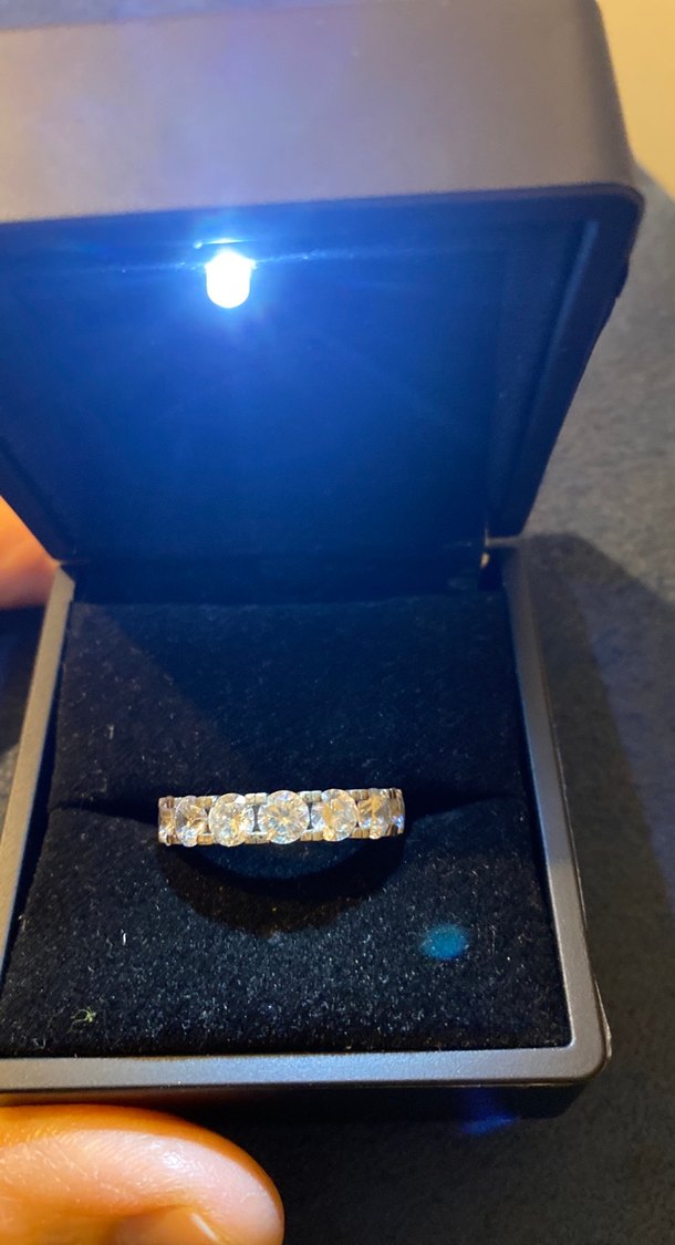 Swarovski taşlı gümüş yüzük - Görsel 2