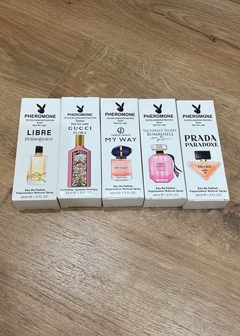 Kadın Parfüm Seti - 5 adet Farklı Koku - Görsel 2