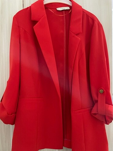 36 Beden kırmızı Renk Blazer ceket