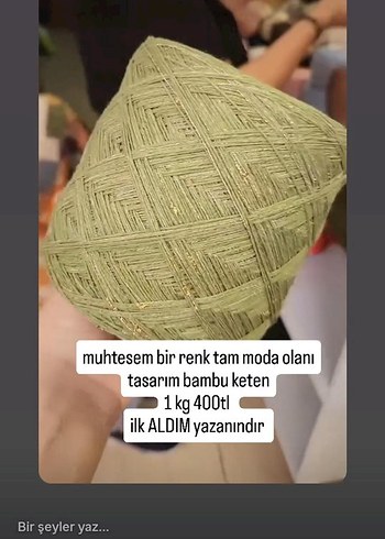 Bambu Keten Tasarımlı İplik 2 kg
