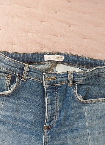 13-14 Yaş Beden mavi Renk Zara Kız Çocok Jean 