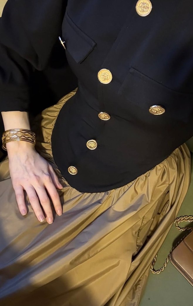 Kemerli Camel Uzun Kadın Elbise - Görsel 4