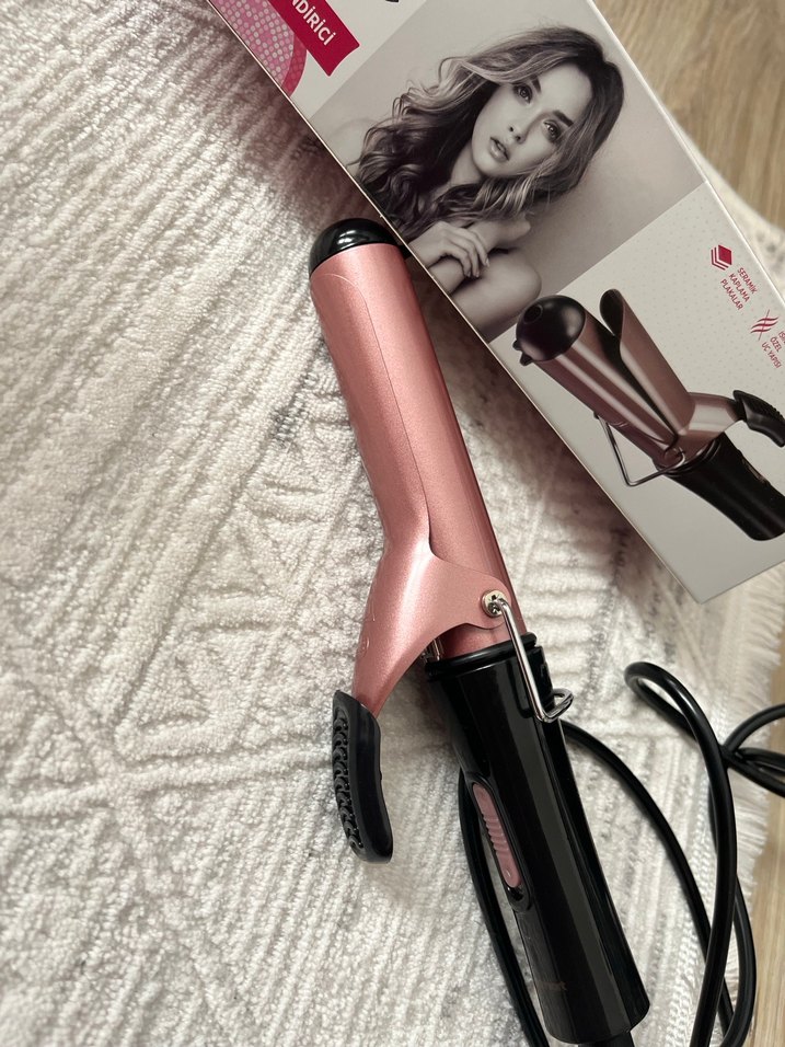 Pembe Parlak Saç Maşası - Görsel 2