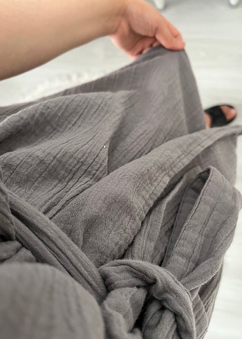 Diğer Gri Kolsuz V Yaka kimono