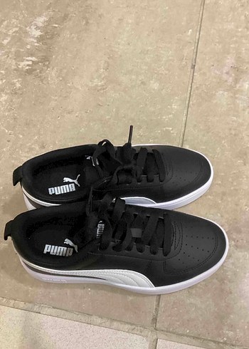Kadın Siyah Puma Spor Ayakkabı Platform Topuklu