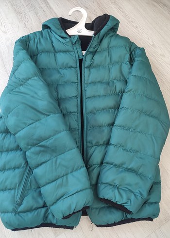 Yeşil erkek çocuk mont Koton marka 13 14 yaş
