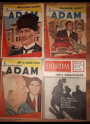 Düşünen Adam ve Durum dergisi 1961/1970